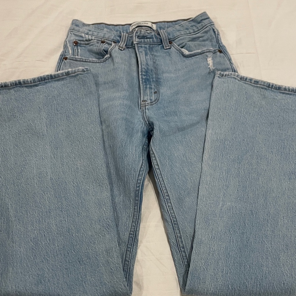 Women’s Blue Abercrombie and fitch jeans.
